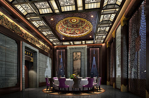 黄龙低调奢华的新中式酒店设计效果图
